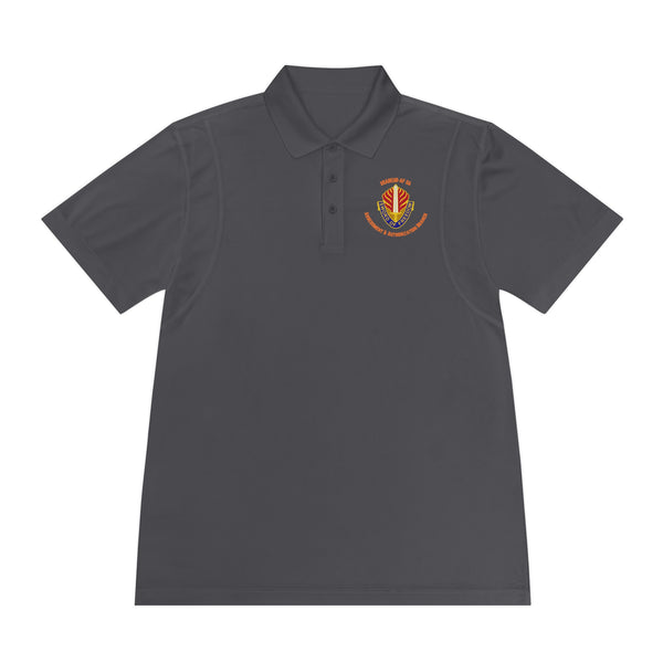 AAB Sword - Orange text - Men's Sport Polo Shirt