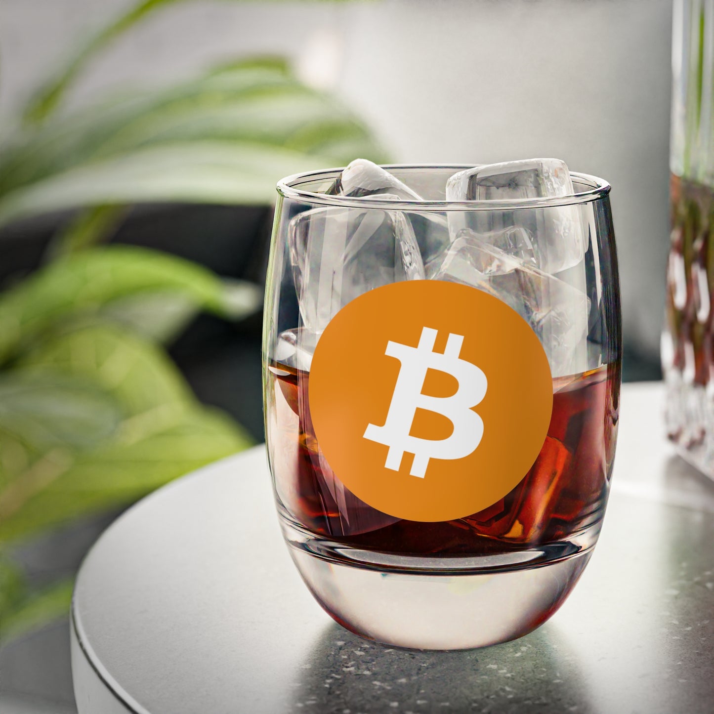 Bitcoin Whiskey Glass