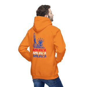 America x3!!! - Unisex Hooded Sweatshirt, Made in US