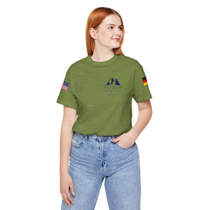 WHM - Flags on Sleeves - Unisex Jersey Short Sleeve Tee