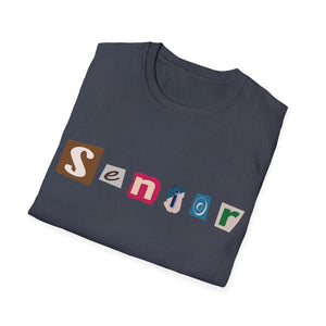 Senior - Adult Sizing - Blank Back - Unisex Softstyle T-Shirt