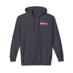 America x 3 - Unisex Hooded Sweatshirt, Made in USA