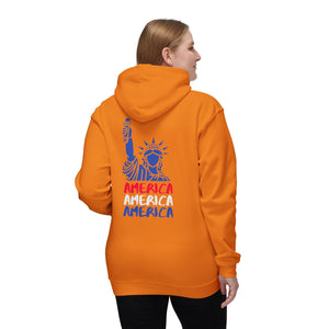 America x 3 - Unisex Hooded Sweatshirt, Made in USA
