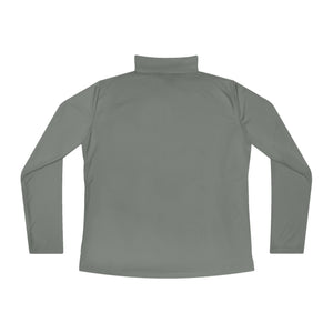 CAB Sword - Orange text - Ladies Quarter-Zip Pullover