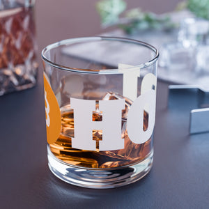 HODL Bitcoin Rocks Glass, 10oz
