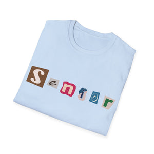 Senior - Adult Sizing - Blank Back - Unisex Softstyle T-Shirt