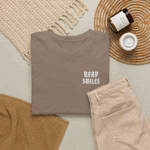 Reap Smiles - Embroidery - Unisex Heavy Cotton Tee