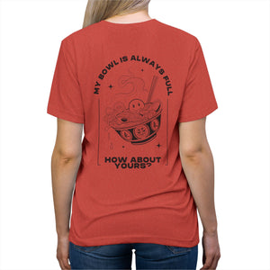 Bowl Full Of Smiles! - Triblend Tee
