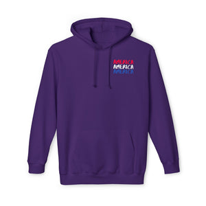 America x 3 - Unisex Hooded Sweatshirt, Made in USA