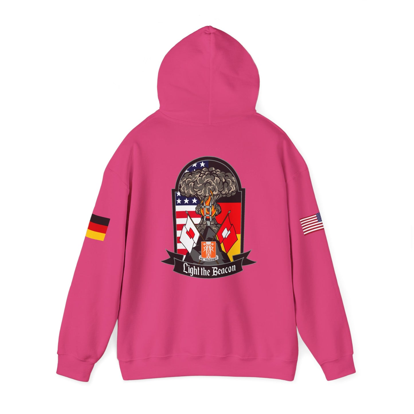 USANEC-S - Flags on Sleeves - Unisex Heavy Blend™ Hooded Sweatshirt