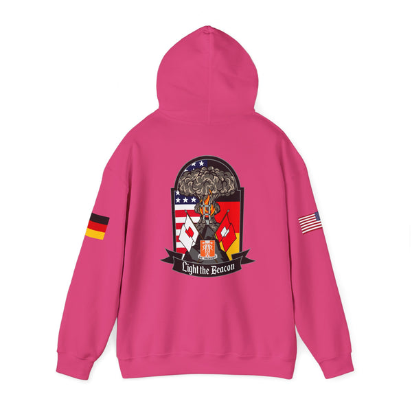 USANEC-S - Flags on Sleeves - Unisex Heavy Blend™ Hooded Sweatshirt