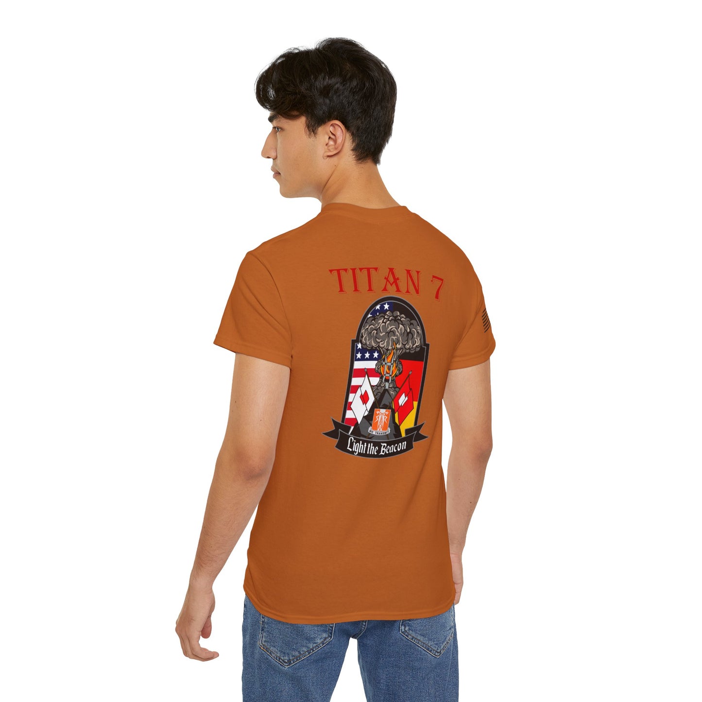 Titan 7 Call Sign - Flag on Sleeve - USANEC-S - Ultra Cotton Tee