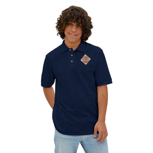 Men's Stylish Piqué Polo with Unique Design