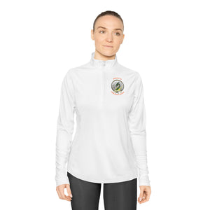 CSD Dragon - Orange text - Ladies Quarter-Zip Pullover