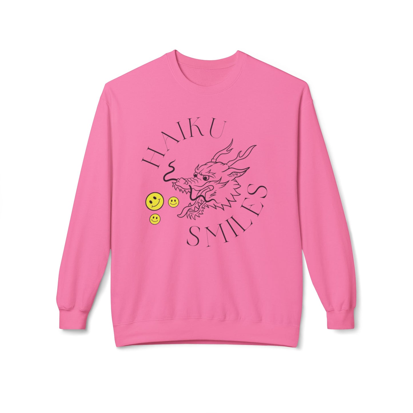 Haiku Smiles - Unisex Midweight Softstyle Fleece Crewneck Sweatshirt