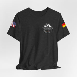 WHM - Flags on Sleeves - Unisex Jersey Short Sleeve Tee