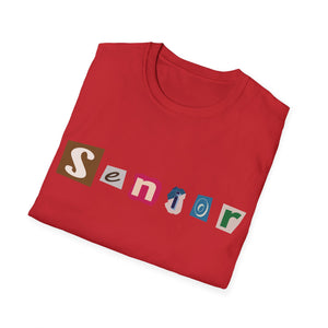Senior - Adult Sizing - Blank Back - Unisex Softstyle T-Shirt