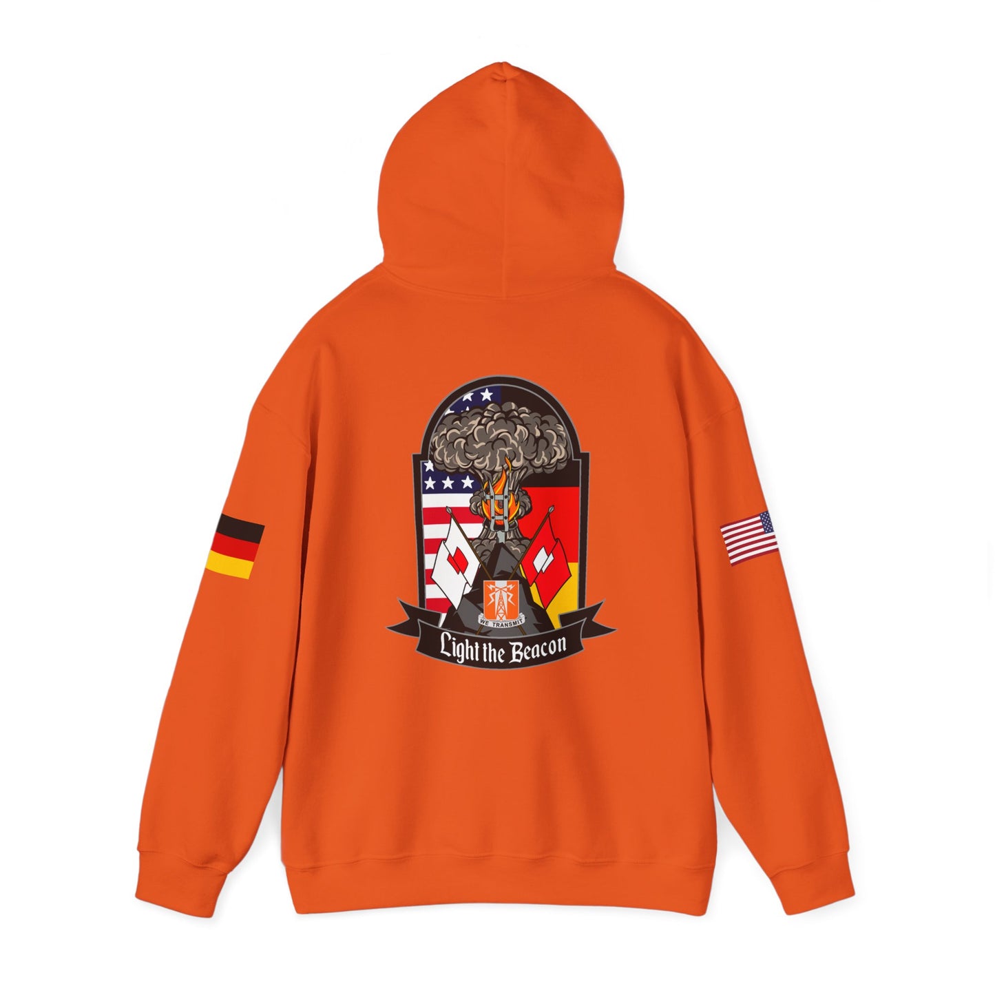 USANEC-S - Flags on Sleeves - Unisex Heavy Blend™ Hooded Sweatshirt