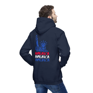 America x3!!! - Unisex Hooded Sweatshirt, Made in US