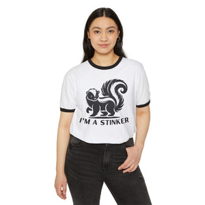 I'M A STINKER - Unisex Cotton Ringer T-Shirt