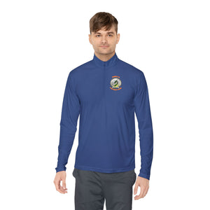 CSD Dragon - Orange text - Unisex Quarter-Zip Pullover