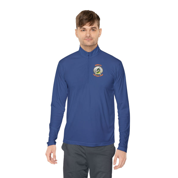 CSD Dragon - Orange text - Unisex Quarter-Zip Pullover