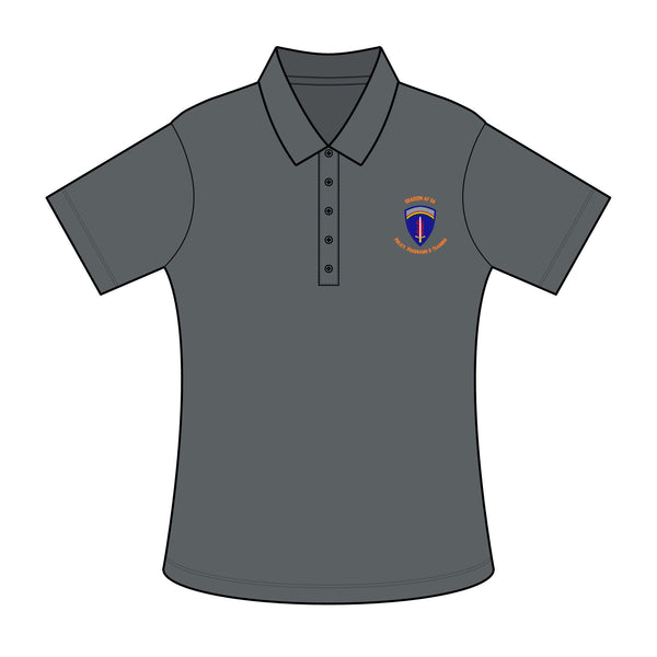 PPT U'R-AF - Orange text - Ladies Fine Pique Blend Polo