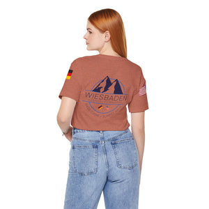 WHM - Flags on Sleeves - Unisex Jersey Short Sleeve Tee