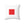 Signal Flag - Red Square on White - Spun Polyester Square Pillow