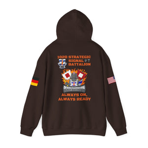 S4 - Option 1 - 102D SSB - Flags on Sleeves - Unisex Heavy Blend™ Hooded Sweatshirt