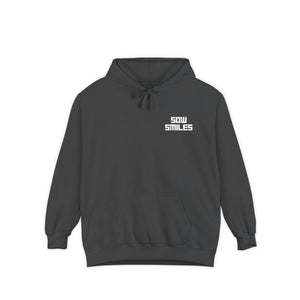 Sow Smiles - Skeleton Back - Unisex Garment-Dyed Hoodie