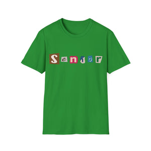 Senior - Adult Sizing - Blank Back - Unisex Softstyle T-Shirt