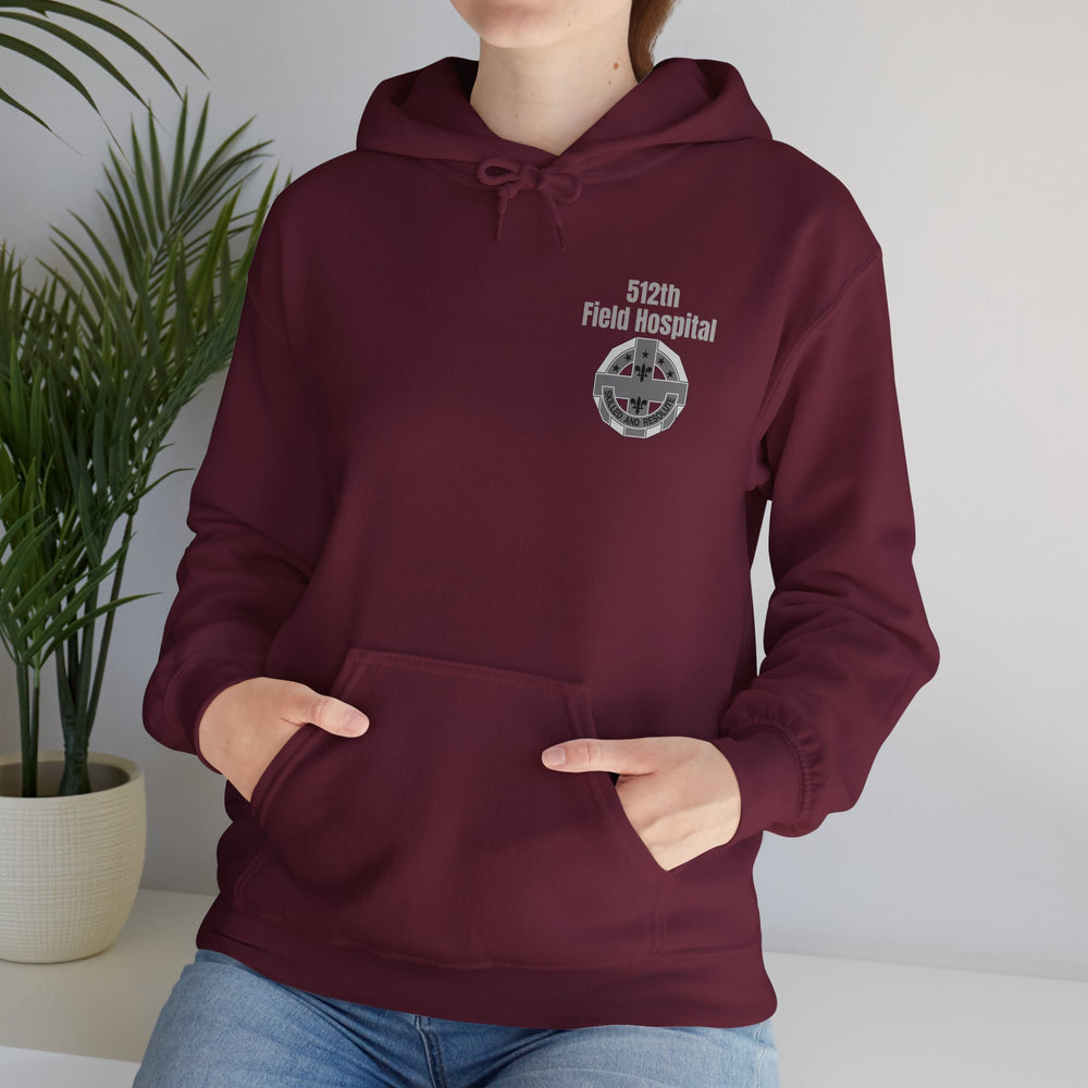 512th Field Hospital - Unisex Heavy Blend™ Hooded Sweatshirt - Printed in USA