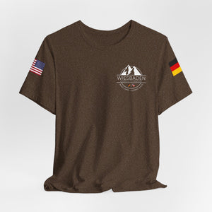 WHM - Flags on Sleeves - Unisex Jersey Short Sleeve Tee