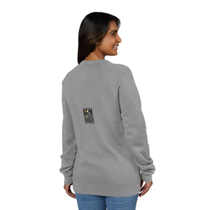 Sow Smiles! - Skeleton Back - Unisex Sponge Fleece Raglan Sweatshirt