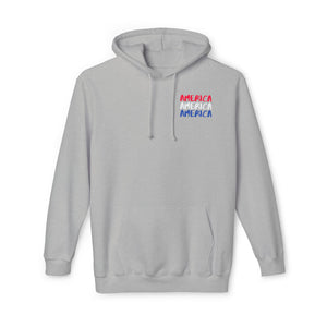 America x 3 - Unisex Hooded Sweatshirt, Made in USA
