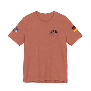 WHM - Flag on Sleeves - Unisex Jersey Short Sleeve Tee