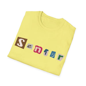 Senior - Adult Sizing - Blank Back - Unisex Softstyle T-Shirt