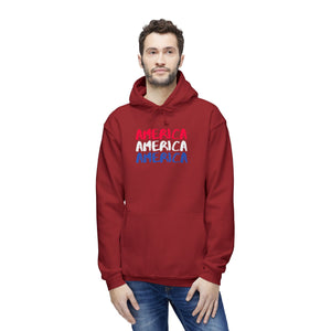 America x3!!! - Unisex Hooded Sweatshirt, Made in US