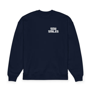 Sow Smiles - Skeleton Back - Unisex Organic Oversized Sweatshirt Radder 2.0