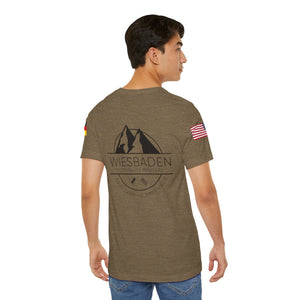WHM - Flag on Sleeves - Unisex Jersey Short Sleeve Tee