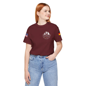 WHM - Flags on Sleeves - Unisex Jersey Short Sleeve Tee