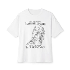 Reasonable People - Unisex Oversized Boxy Tee