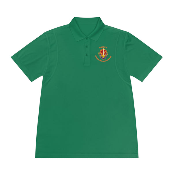 AAB Sword - Orange text - Men's Sport Polo Shirt