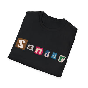 Senior - Adult Sizing - Blank Back - Unisex Softstyle T-Shirt
