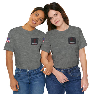 Warhammer - Flag on Sleeves - Unisex Jersey Short Sleeve Tee