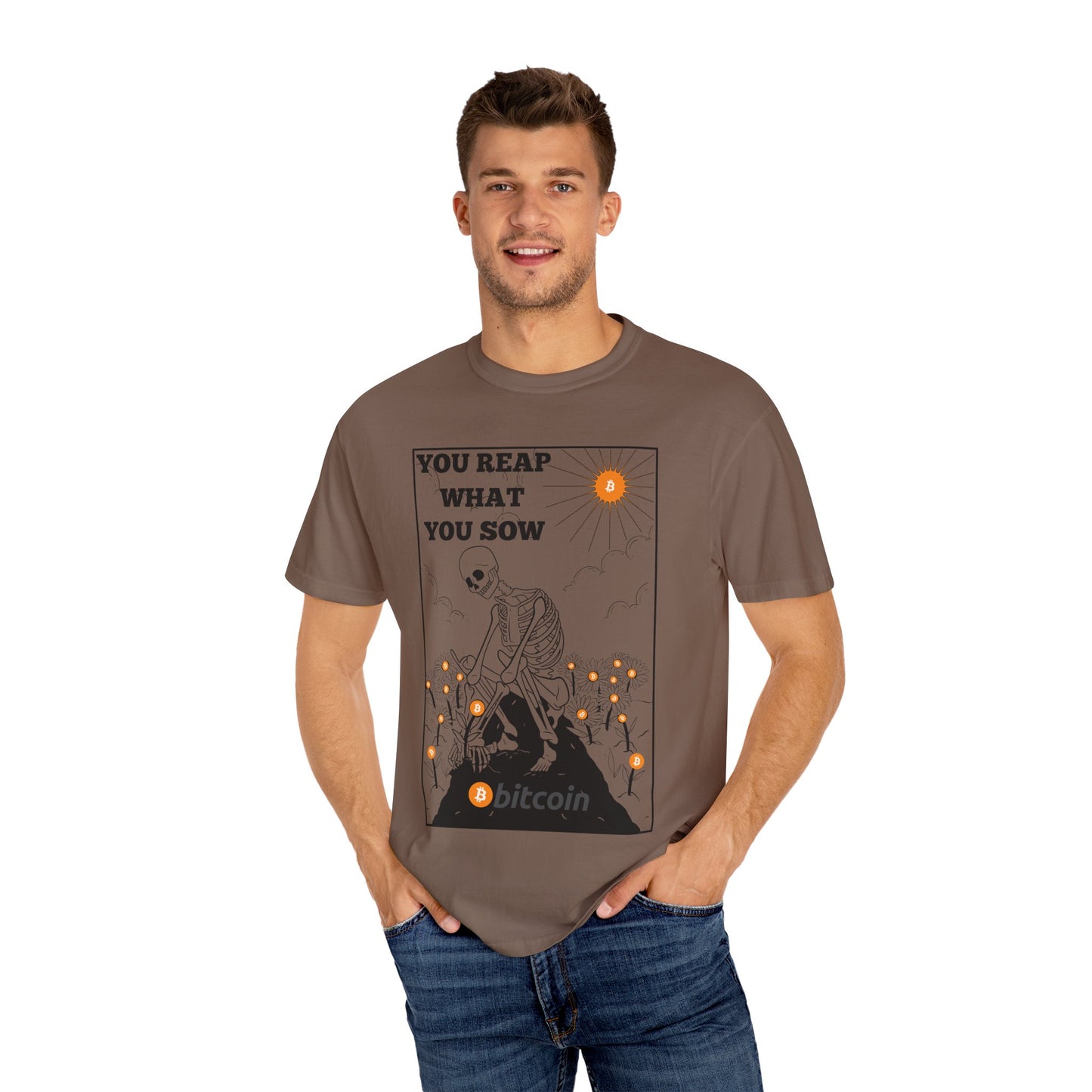 Sow Bitcoin! - Unisex Garment-Dyed T-shirt