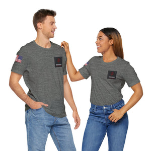 Warhammer - Flag on Sleeves - Unisex Jersey Short Sleeve Tee