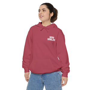Sow Smiles - Skeleton Back - Unisex Garment-Dyed Hoodie