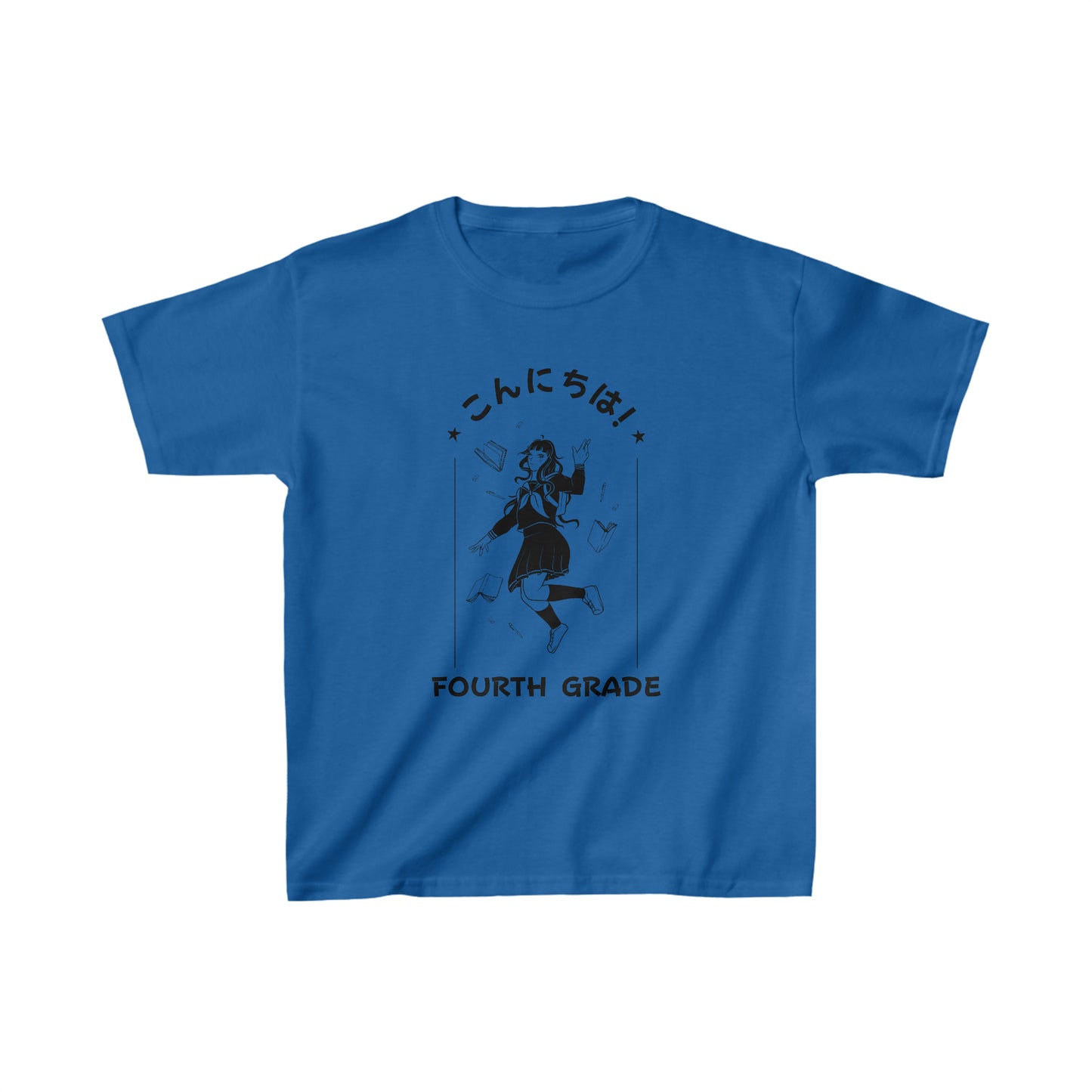 Konnichiwa Fourth Grade - Kids Heavy Cotton™ Tee